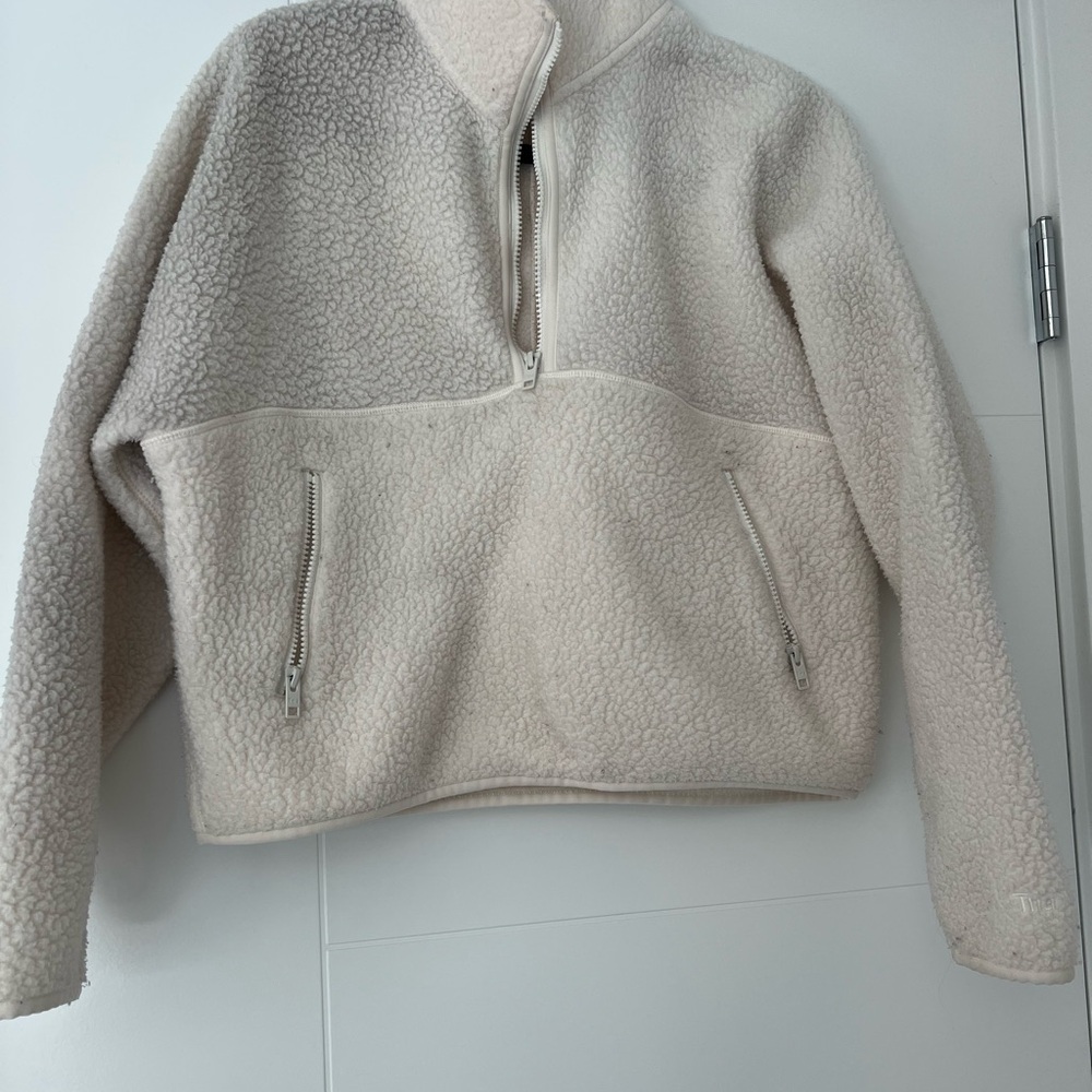 Cozy Cream Sherpa Half-Zip Jacket